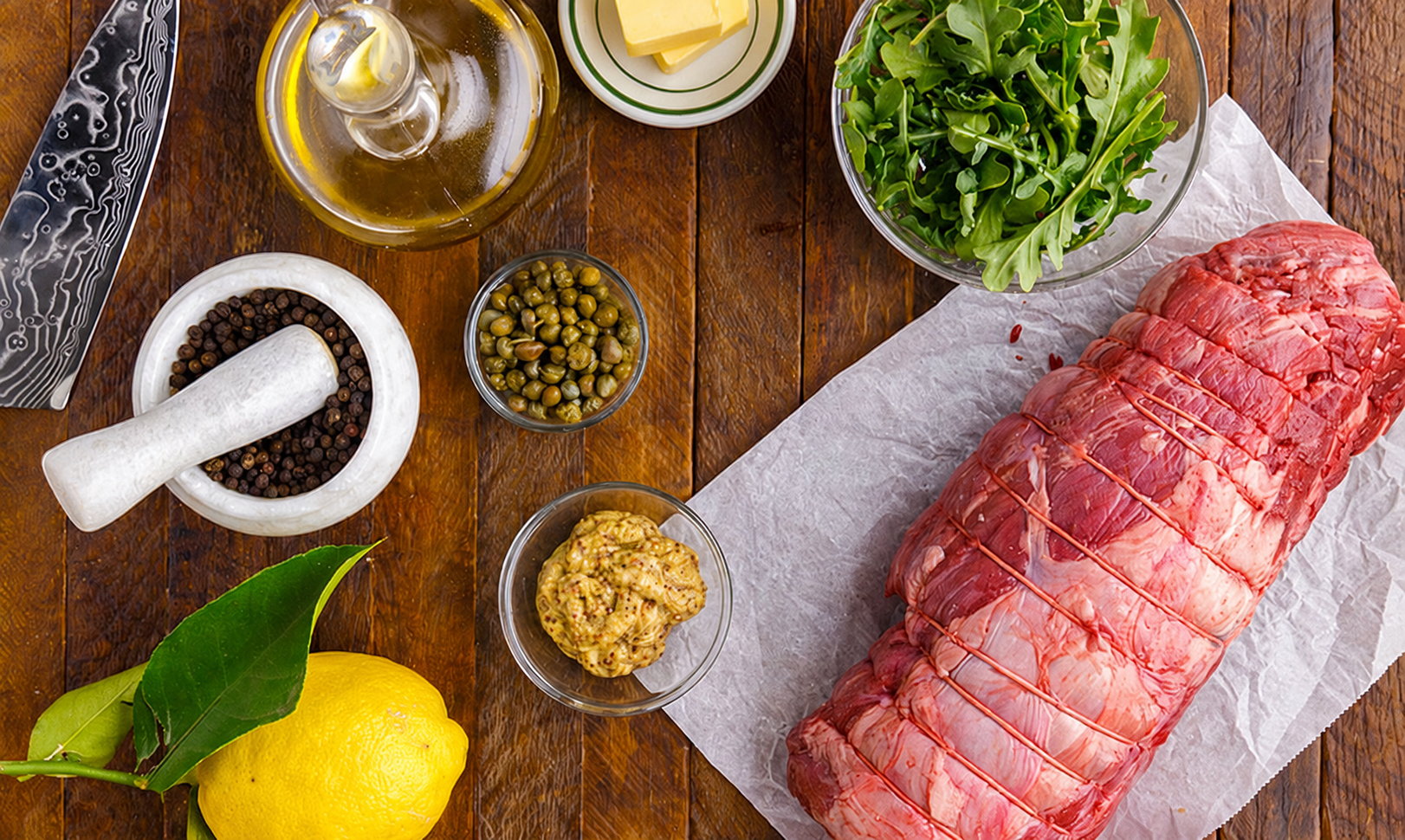 Preparação artesanal premium de carnes
